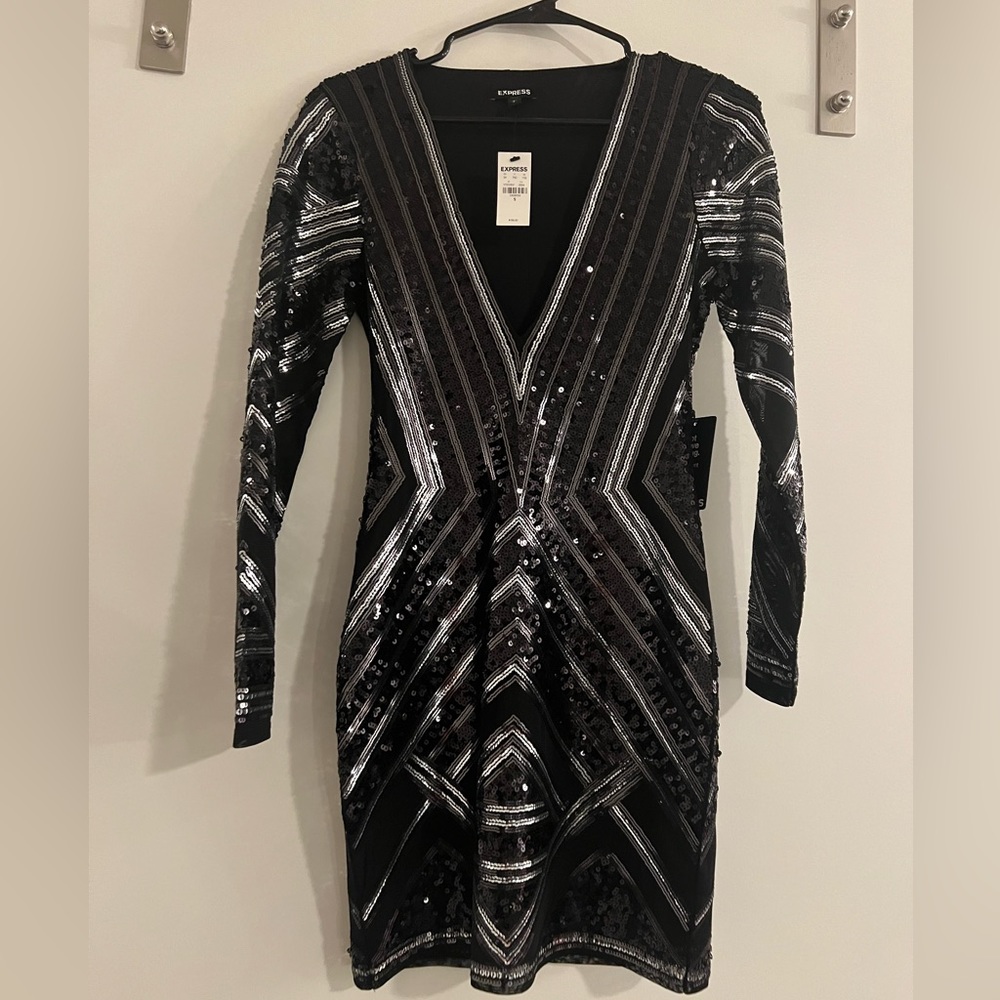 NWT Express Sequin Mini Dress.